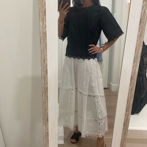 NWOT Ulla Johnson matching set in poplin cotton